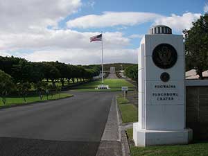 National Cemetery of the
Pacific at Punchbowl